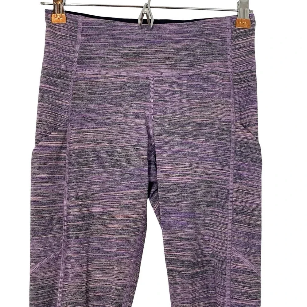 Lululemon Speed Tight IV Womens 4 Small Space Dye Camo Tender Violet Black Grape